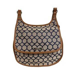 Nine West Women's Crossbody Blue and Tan Meduim Shoulder Bag